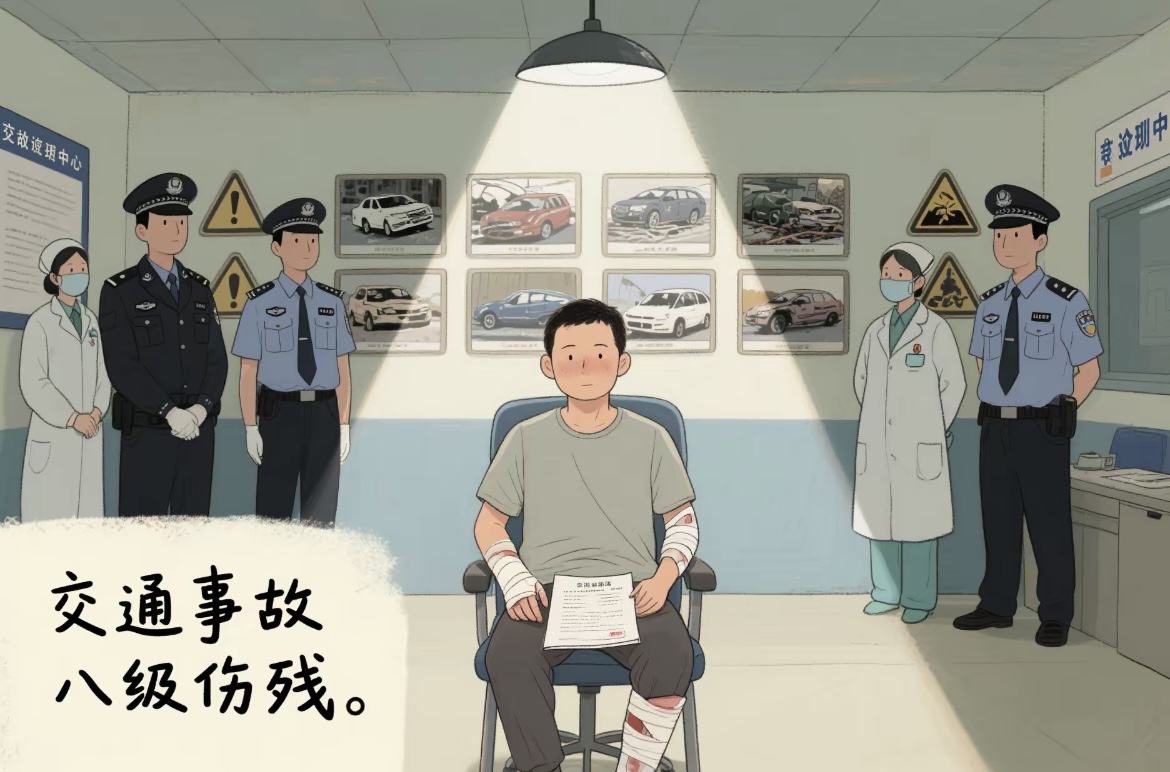 交通事故八级伤残的鉴定标准与赔偿金计算方式